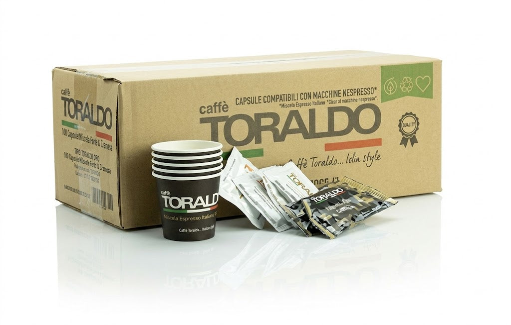 Caffè Toraldo – Espresso Kit 100pz ou 150pz