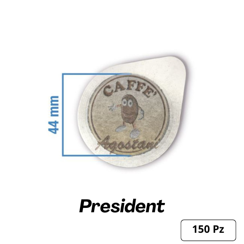 Agostani – Dosettes ESE 44 mm President – 150 dosettes