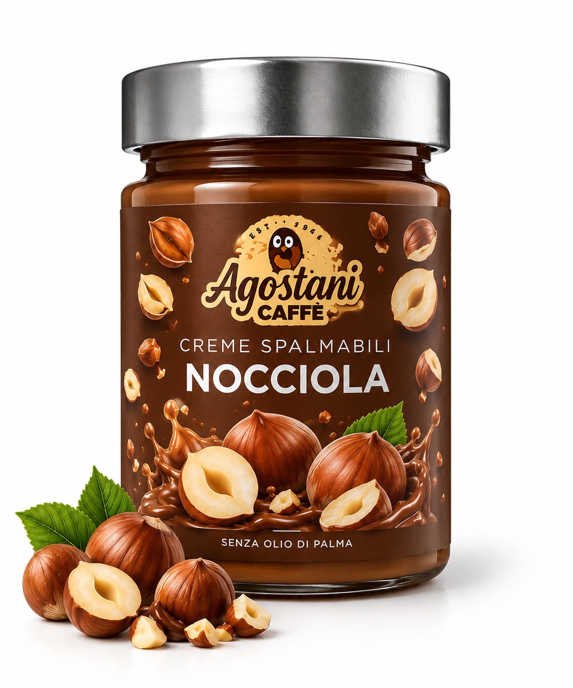 Crème à tartiner aux noisettes Agostani Caffè