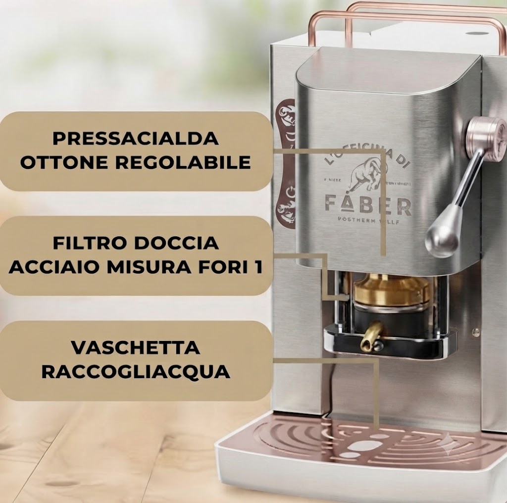 Faber 3.0 Pro Inox - machine à café pour dosettes E.S.E
