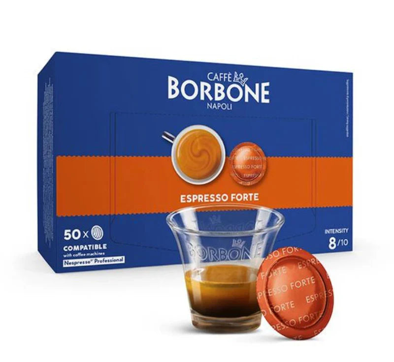 Capsules Borbone Espresso Forte compatibles Nespresso® Professional – Pack de 50